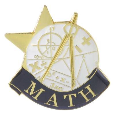 Math Achievement Pin 1"