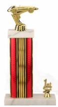 Racing Trophy - Asian Marble Base - Prism - Red/Gold