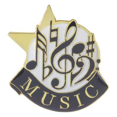 Music Achievement Pin 1"