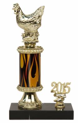 BBQ - Best Chicken Cooking Trophy - 9"