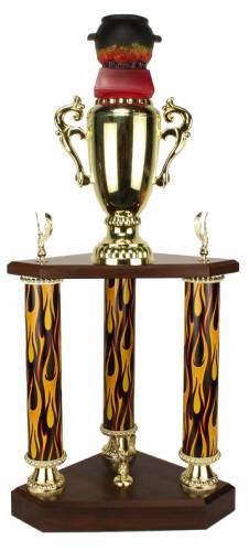 3 Post BBQ - Chili - Cook-Out - Cooking Trophy - 24.5"