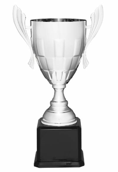 Series 934 Large Metal Cup Trophy - Silver - 22" to 26.5"
