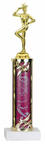 Female Dance Trophy - Marble Base - Choose Column