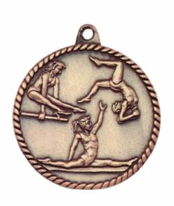 High Relief - Female Gymnastics Medal 2.0"