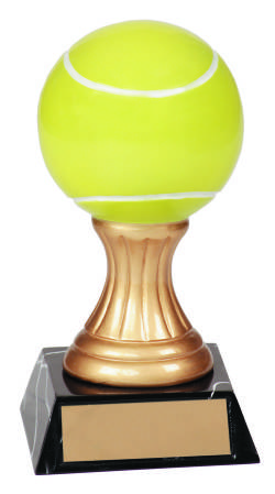 5.5" Gold Pedestal Resin Award - Tennis