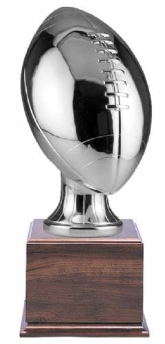 16" Fantasy Football Award - Silver Metallized Resin