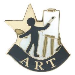 Art Achievement Pin 1"