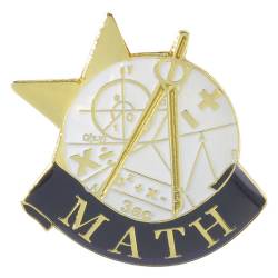 Math Achievement Pin 1"