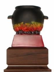 6" Chili Pot Resin Award Trophy on Wood Base
