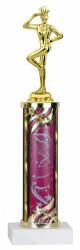 Female Dance Trophy - Marble Base - Choose Column