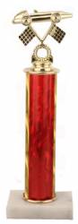 Racing Trophy - Asian Marble Base - Lava Flow - Red - Choose Your Size