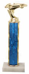 Racing Trophy - Asian Marble Base - Lava Flow - Blue - Choose Your Size