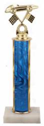 Racing Trophy - Asian Marble Base - Lava Flow - Blue - Choose Your Size