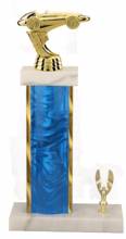 Racing Trophy - Asian Marble Base - Lava Flow - Blue/Gold