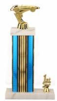 Racing Trophy - Asian Marble Base - Prism - Blue/Gold