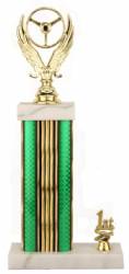 Racing Trophy - Asian Marble Base - Prism - Green/Gold