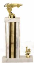 Racing Trophy - Asian Marble Base - Prism - Silver/Gold