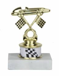 5.0" Participant Racing Trophy - Pinewood Derby - Pinecar - Choose your Column Color