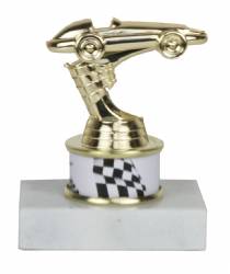 5.0" Participant Racing Trophy - Pinewood Derby - Pinecar - Choose your Column Color