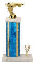 Racing Trophy - Asian Marble Base - Star Blast - Blue/Gold