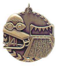 Millennium Series - Swimming Medal 1.75"